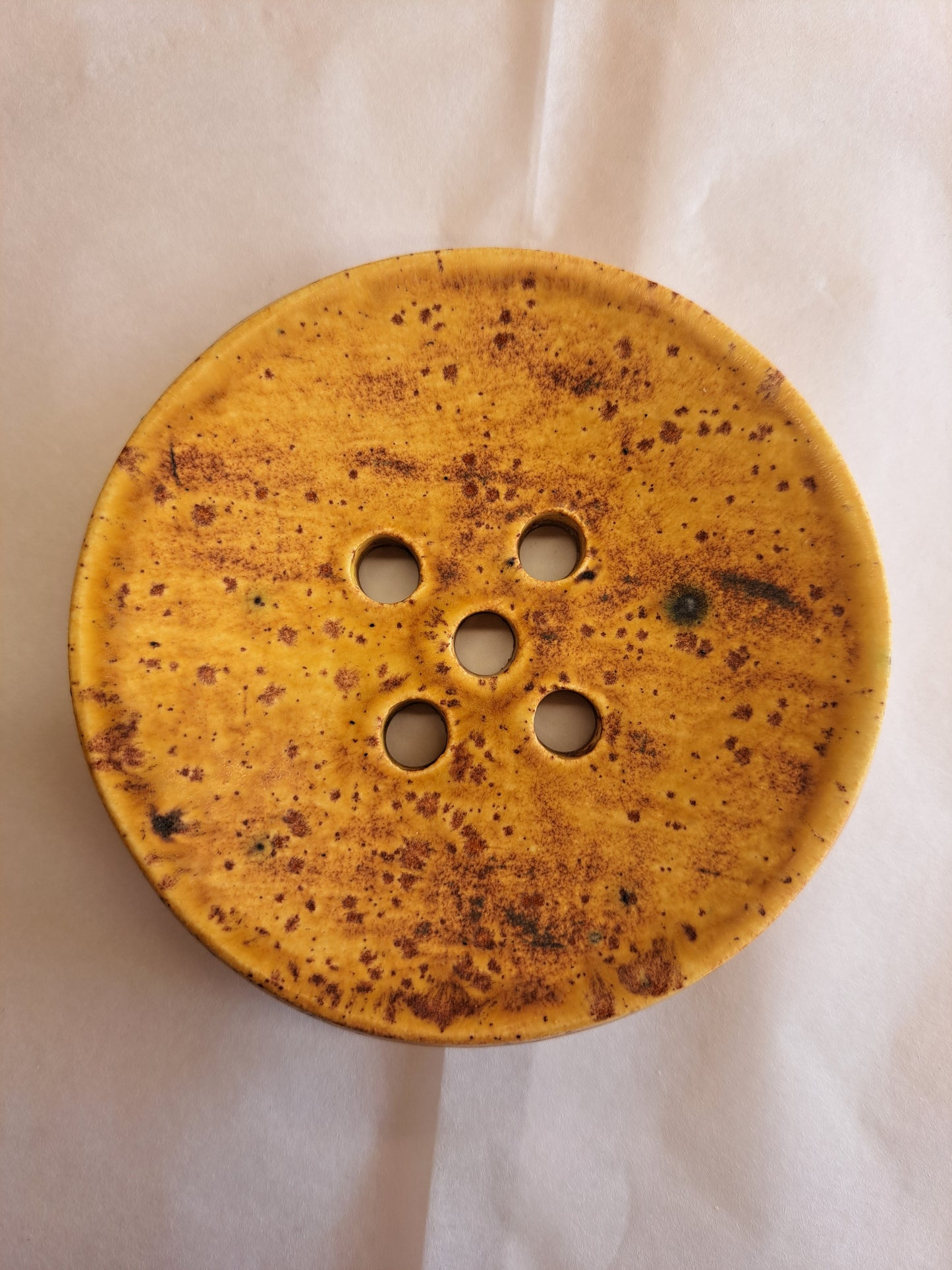 Circular Ceramic Soap Dish
