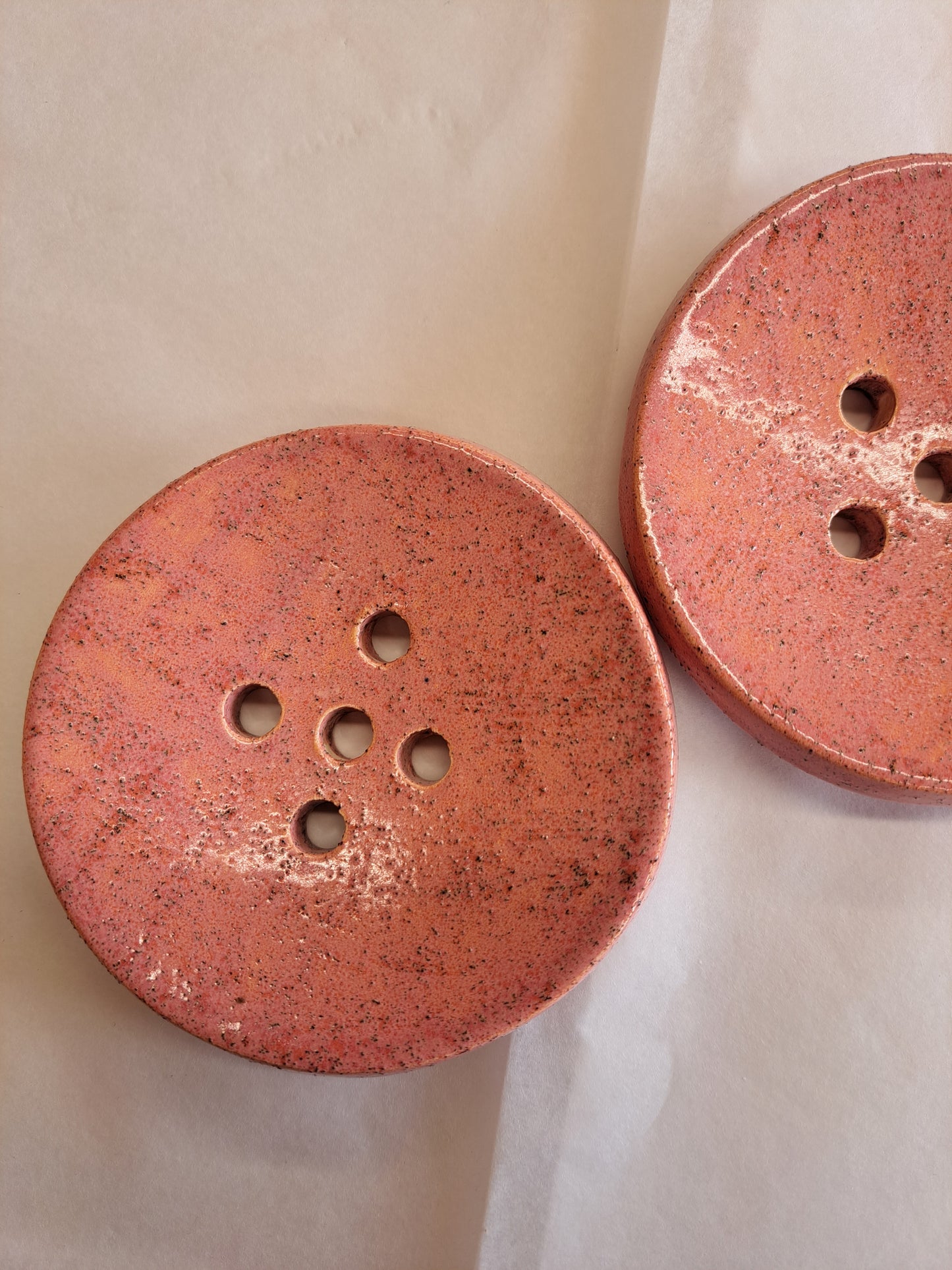Circular Ceramic Soap Dish