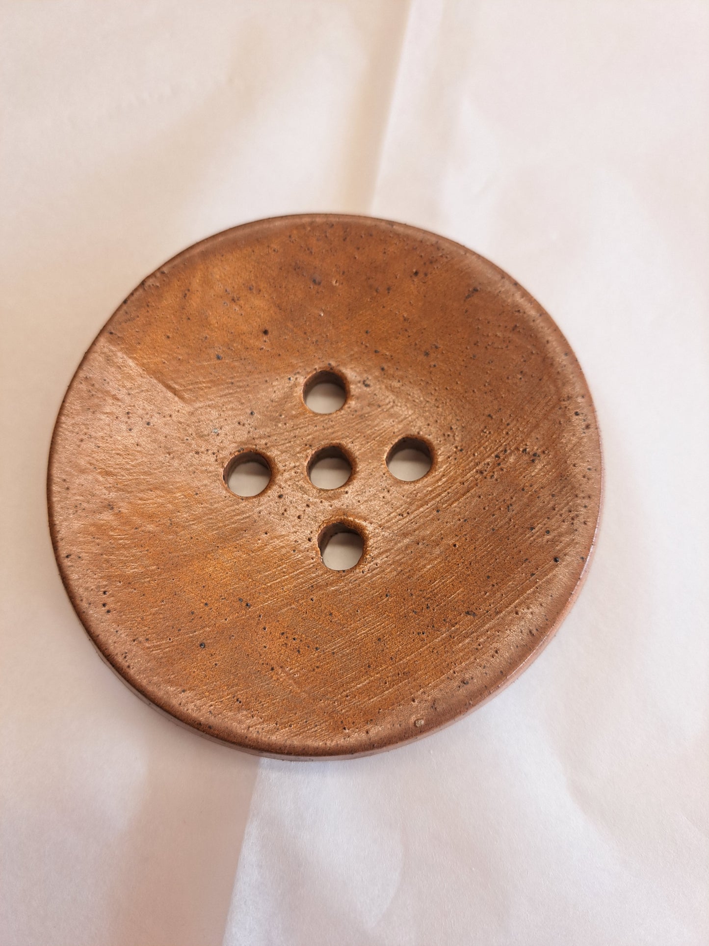 Circular Ceramic Soap Dish