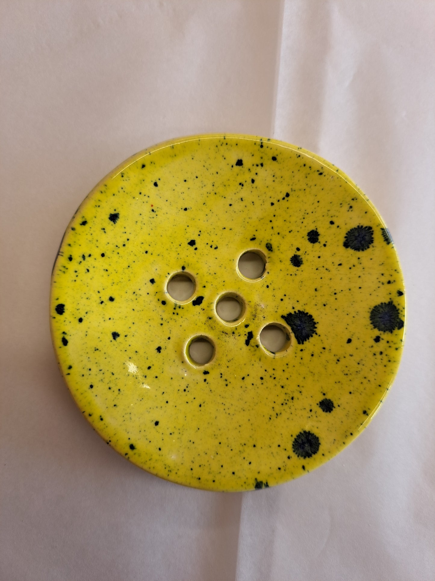Circular Ceramic Soap Dish