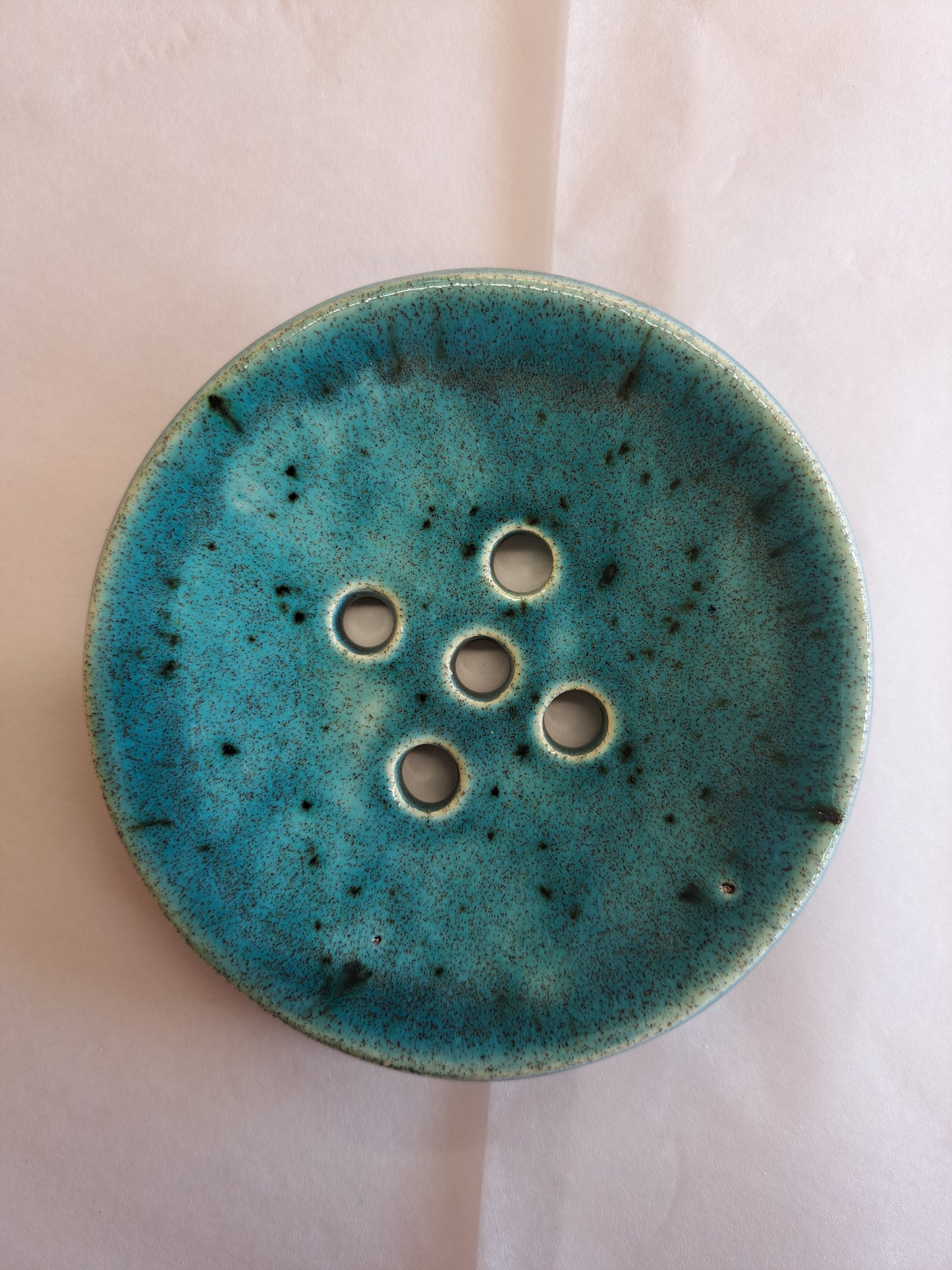 Circular Ceramic Soap Dish