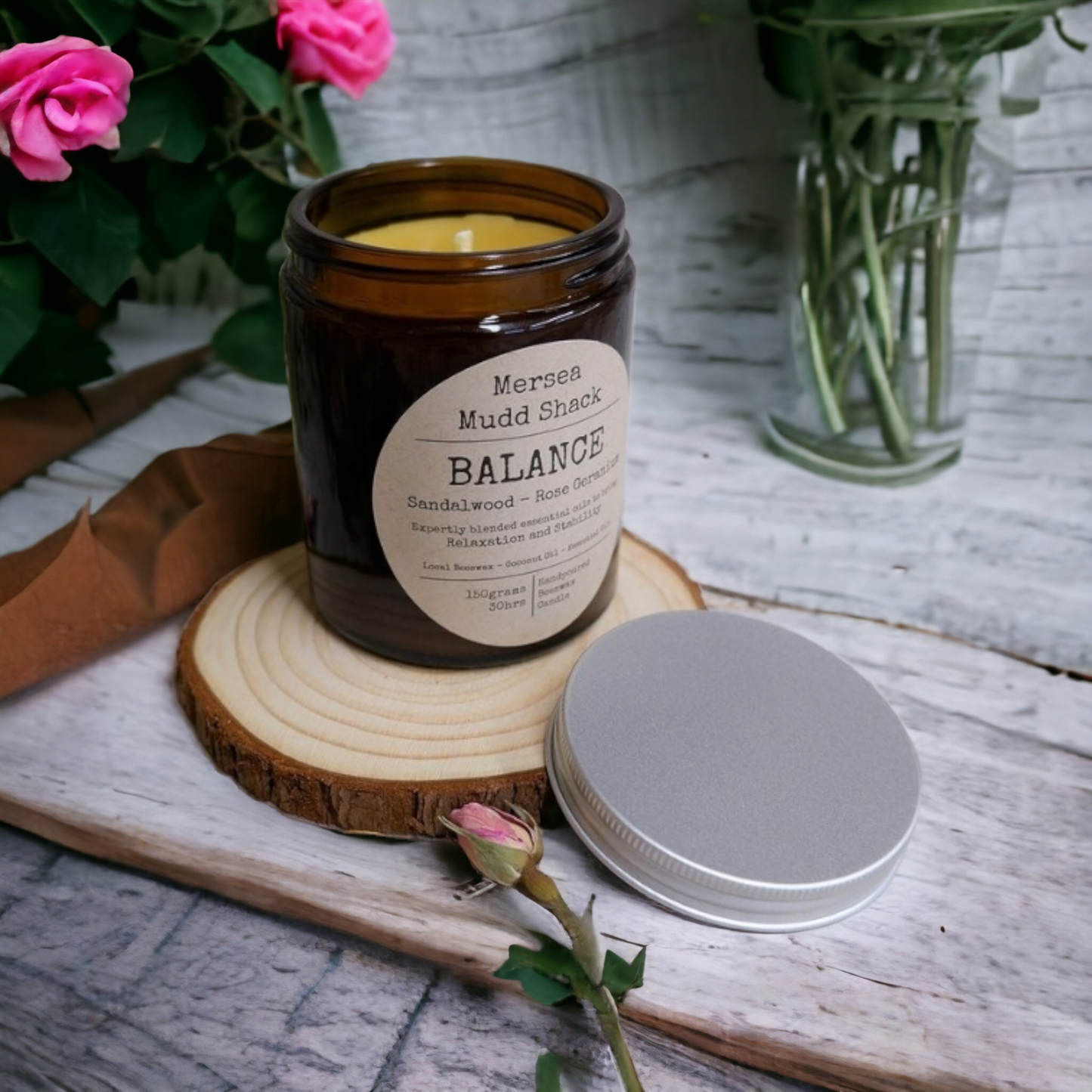 'Balance' Aromatherapy Beeswax Candle