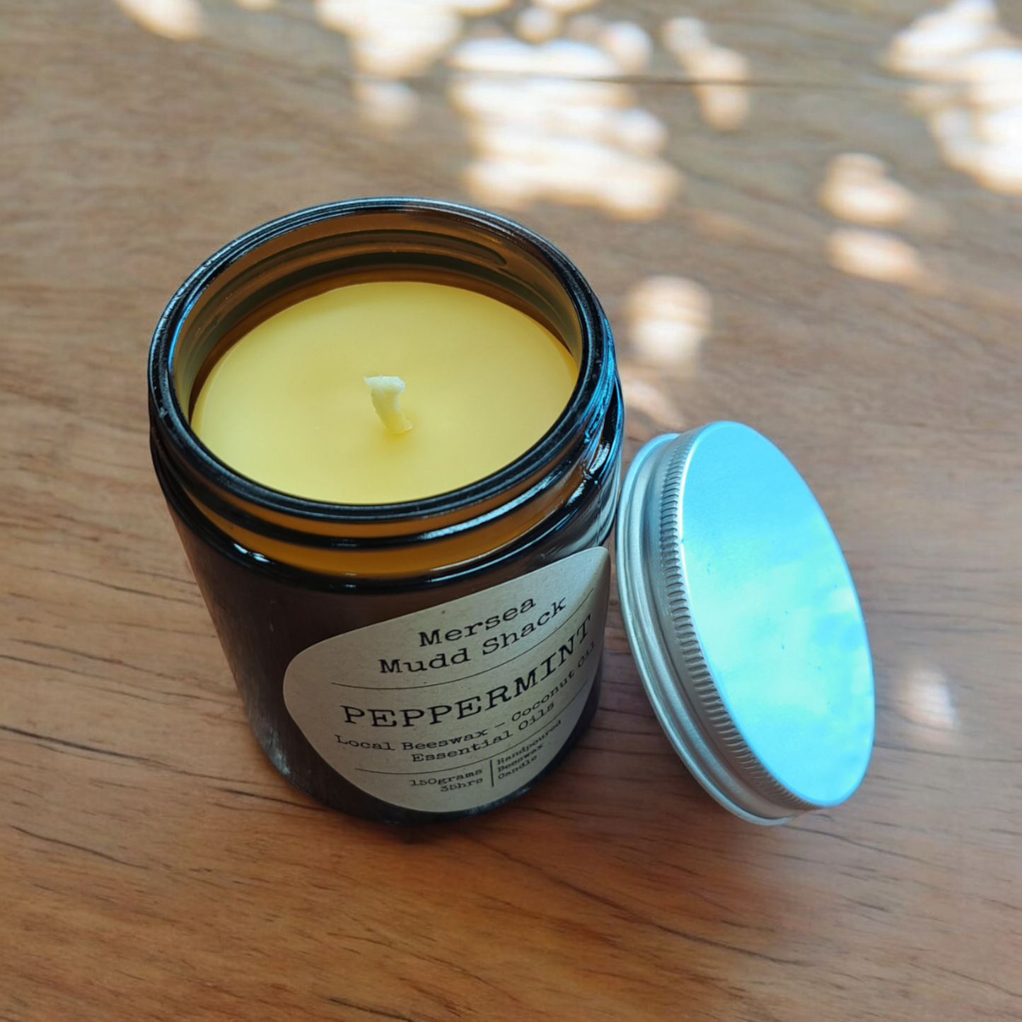 'Peppermint' Aromatherapy Beeswax Candle