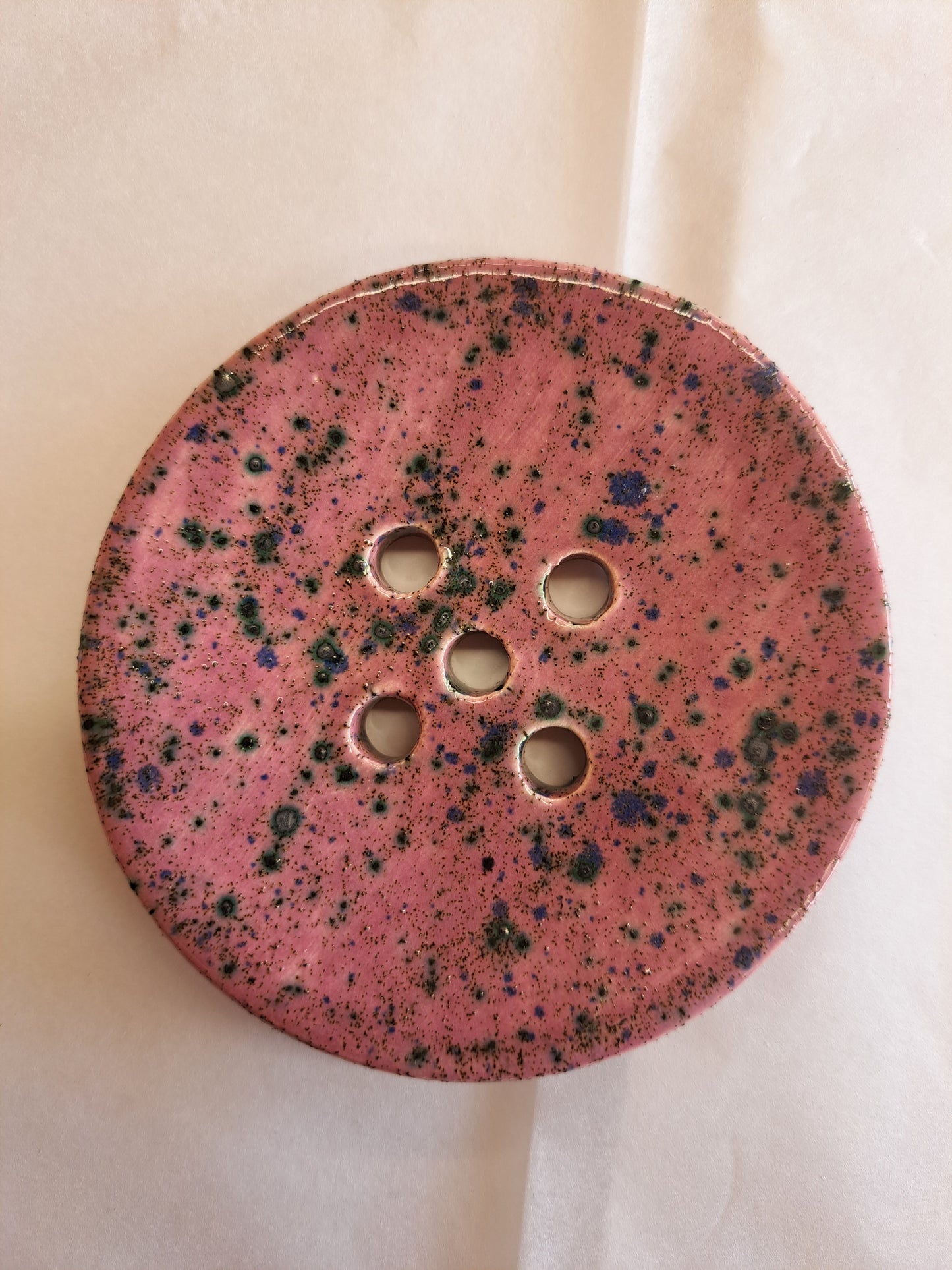 Circular Ceramic Soap Dish