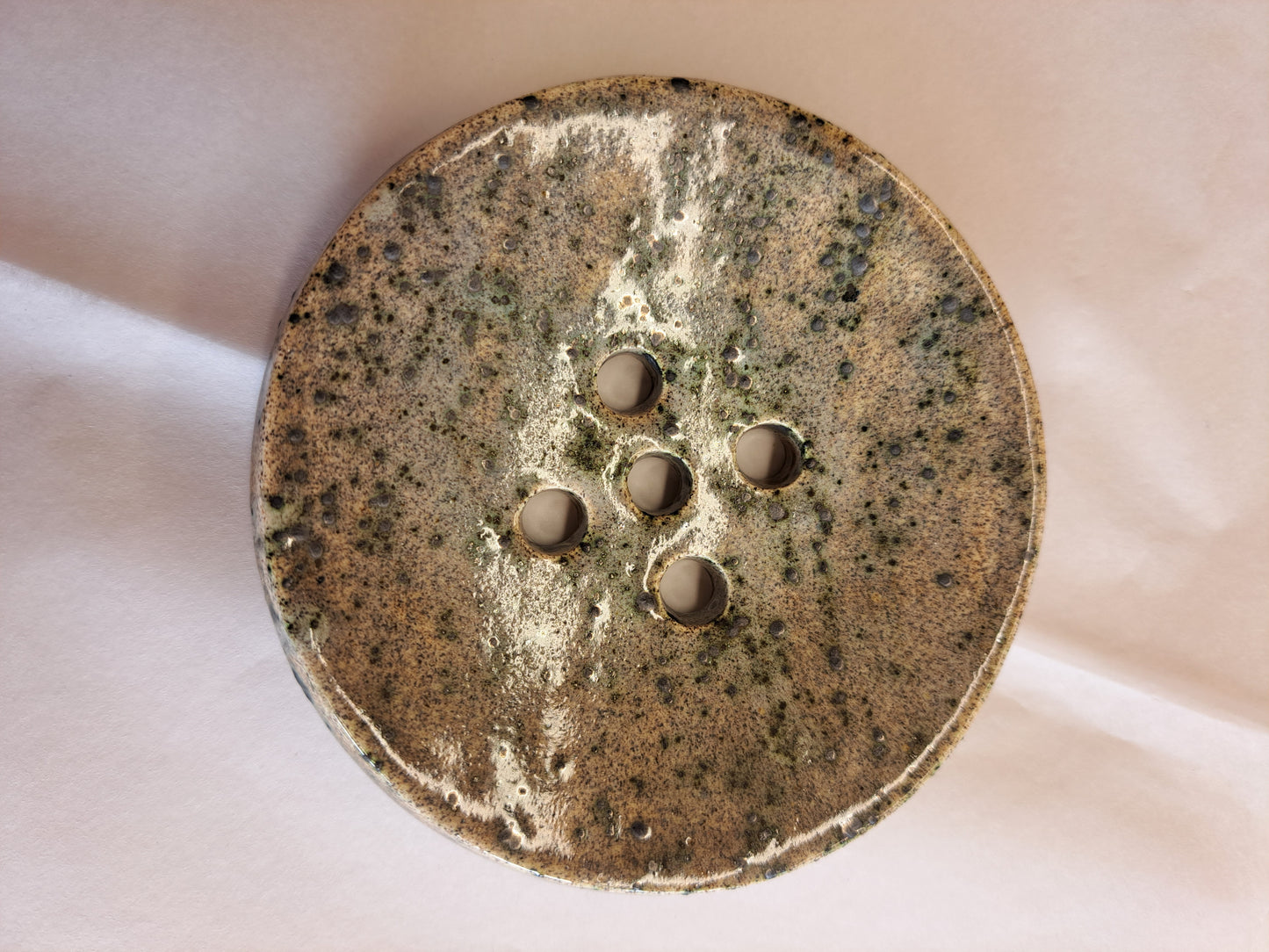Circular Ceramic Soap Dish