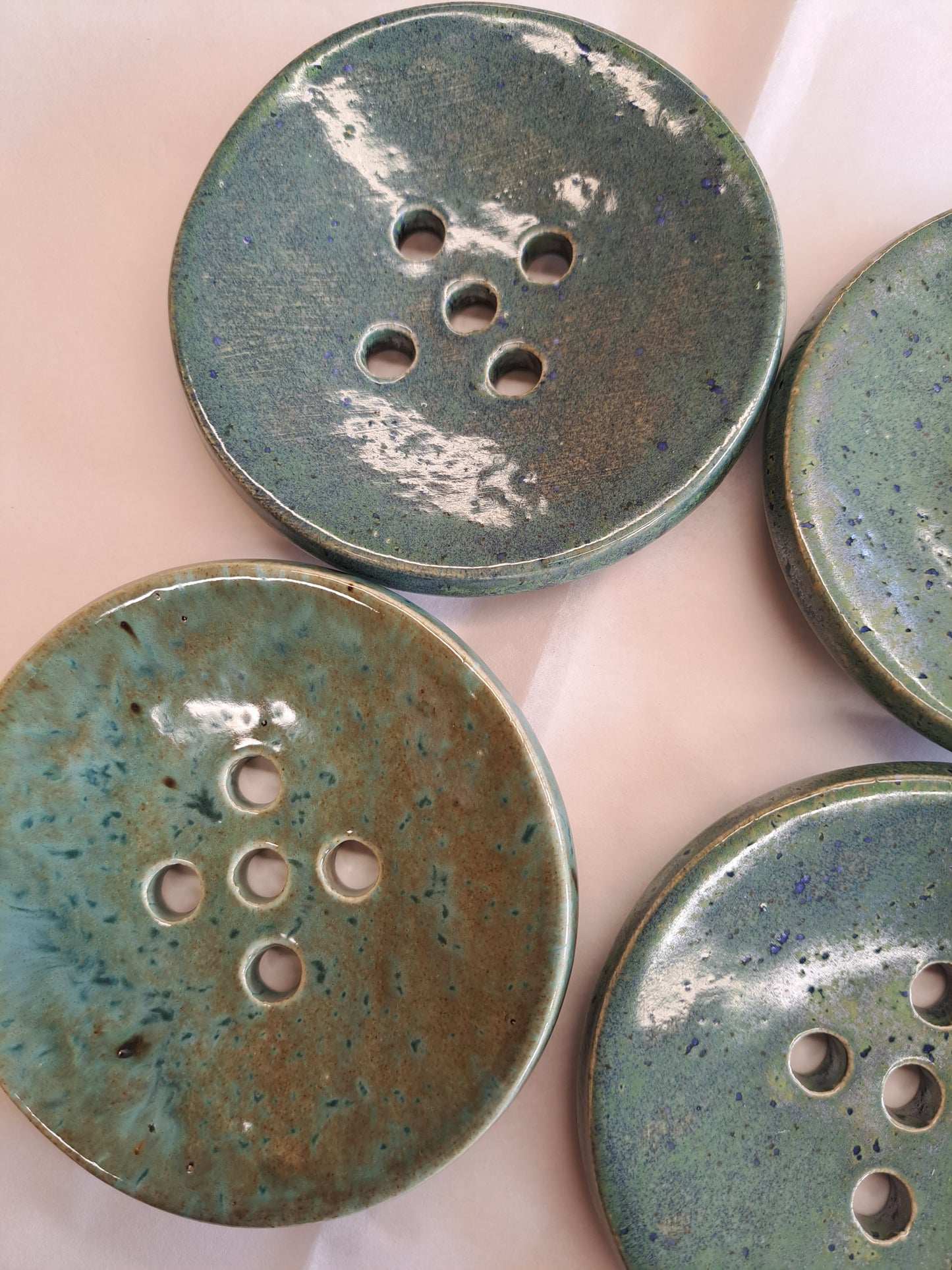 Circular Ceramic Soap Dish