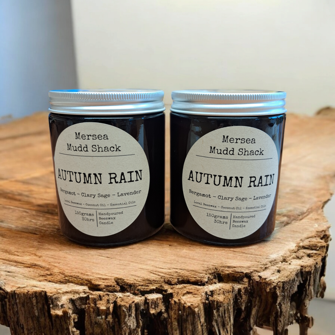 'Autumn Rain' Aromatherapy Beeswax Candle