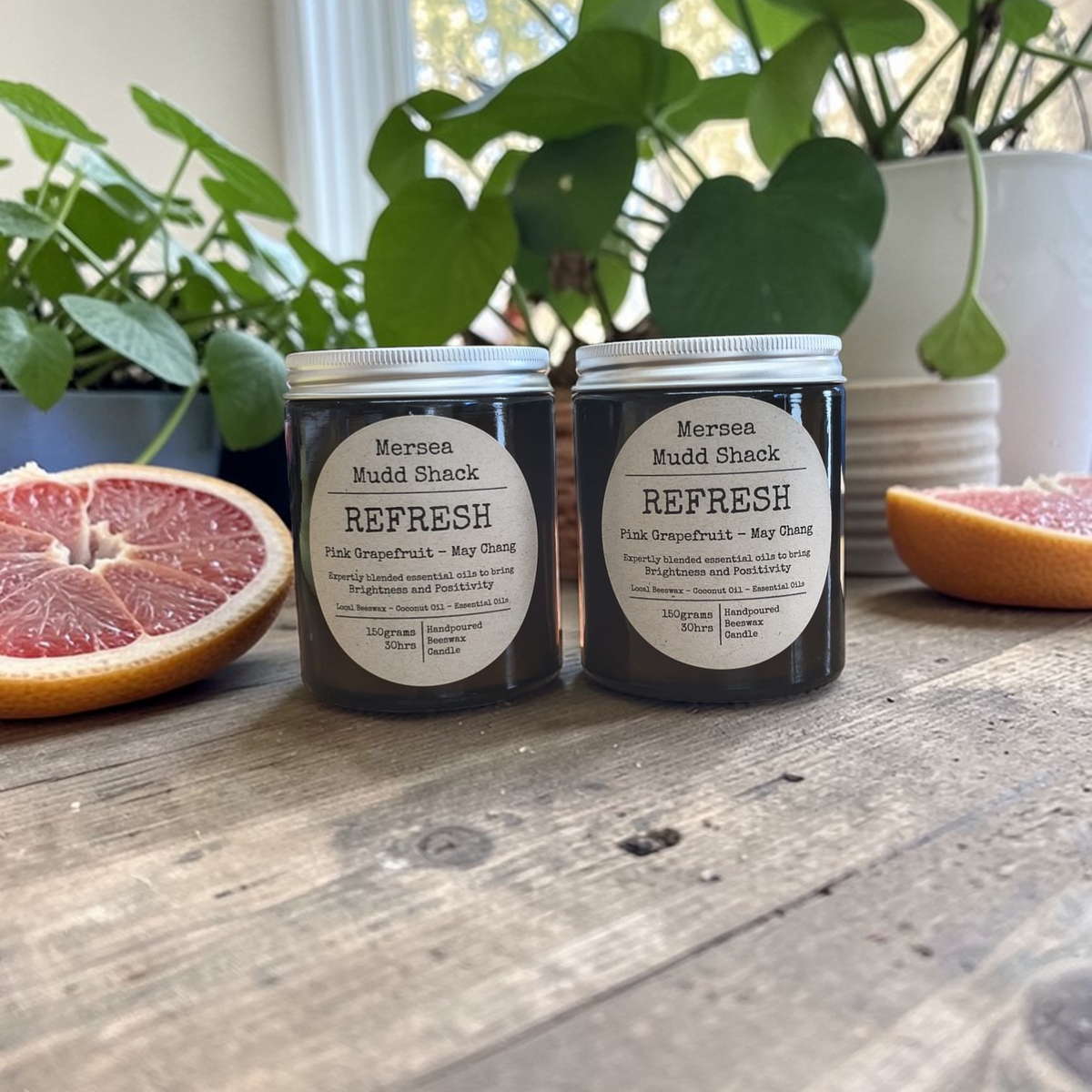 'Refresh' Aromatherapy Beeswax Candle