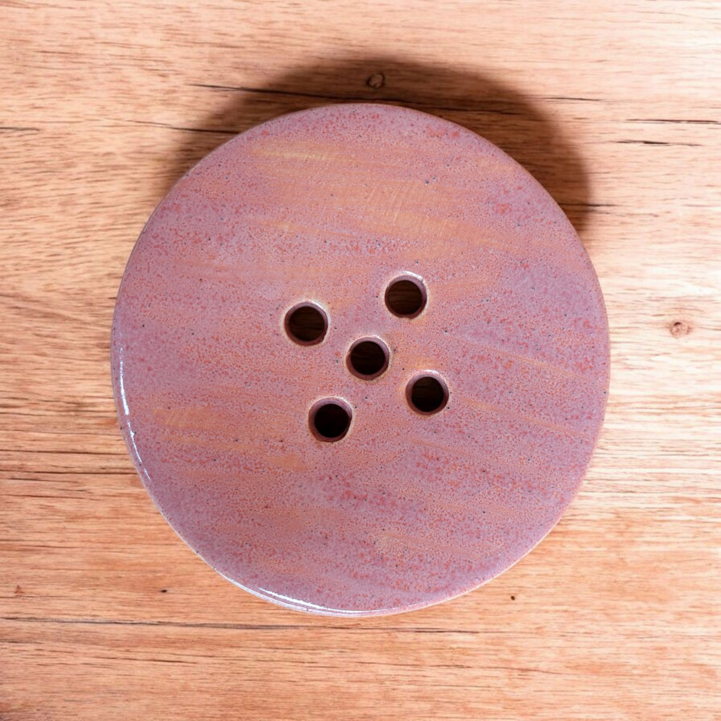 Circular Ceramic Soap Dish