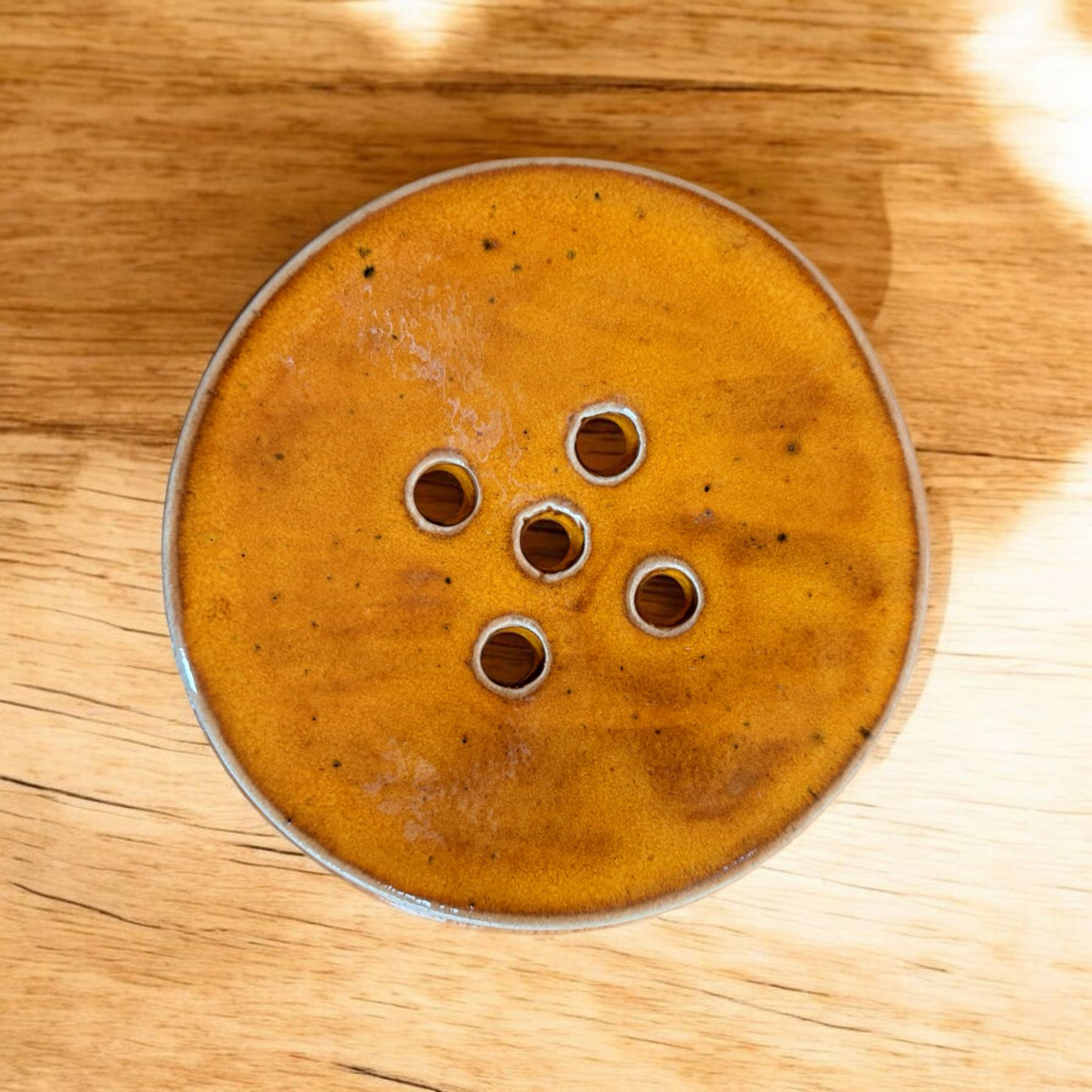 Circular Ceramic Soap Dish