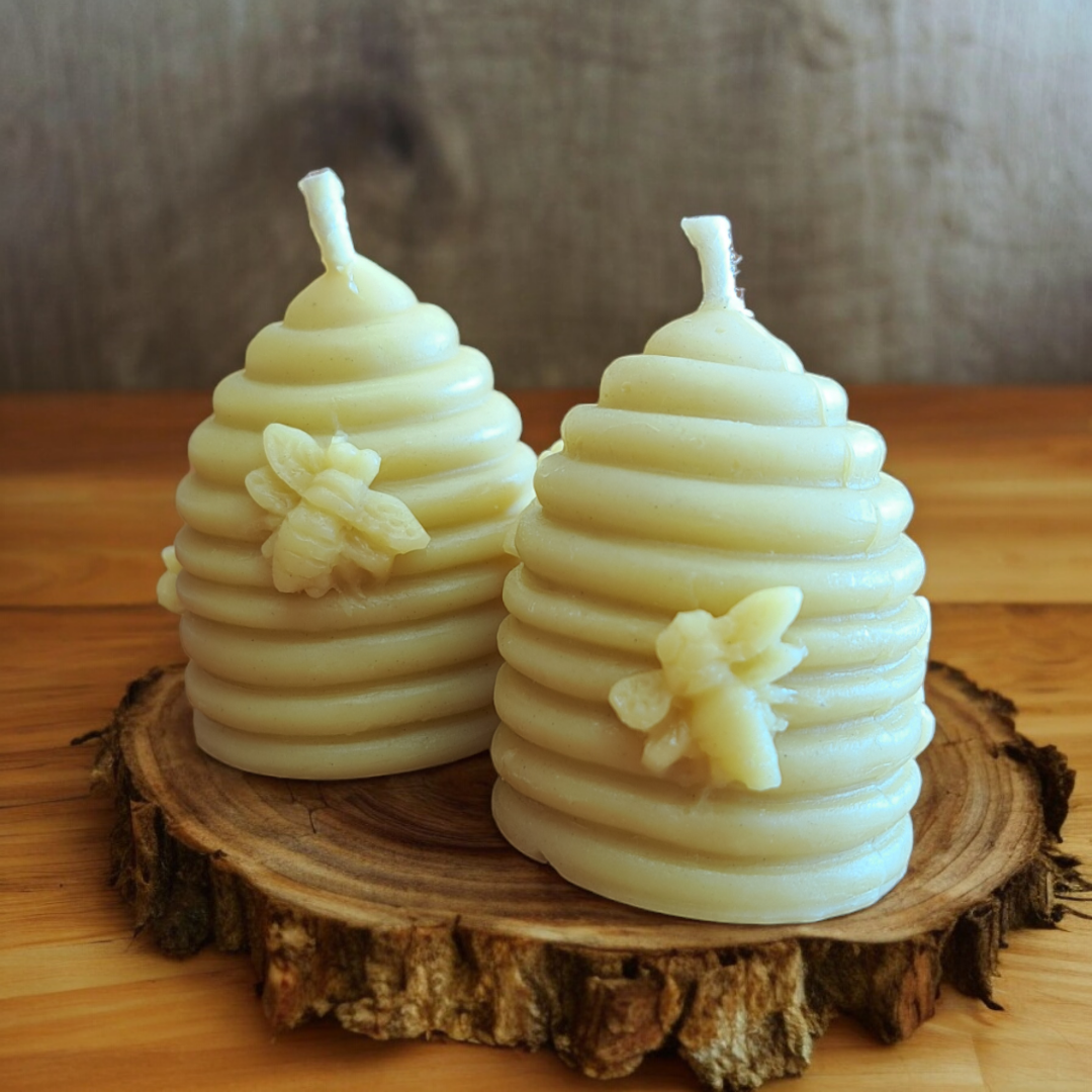Beeswax Skep Candle