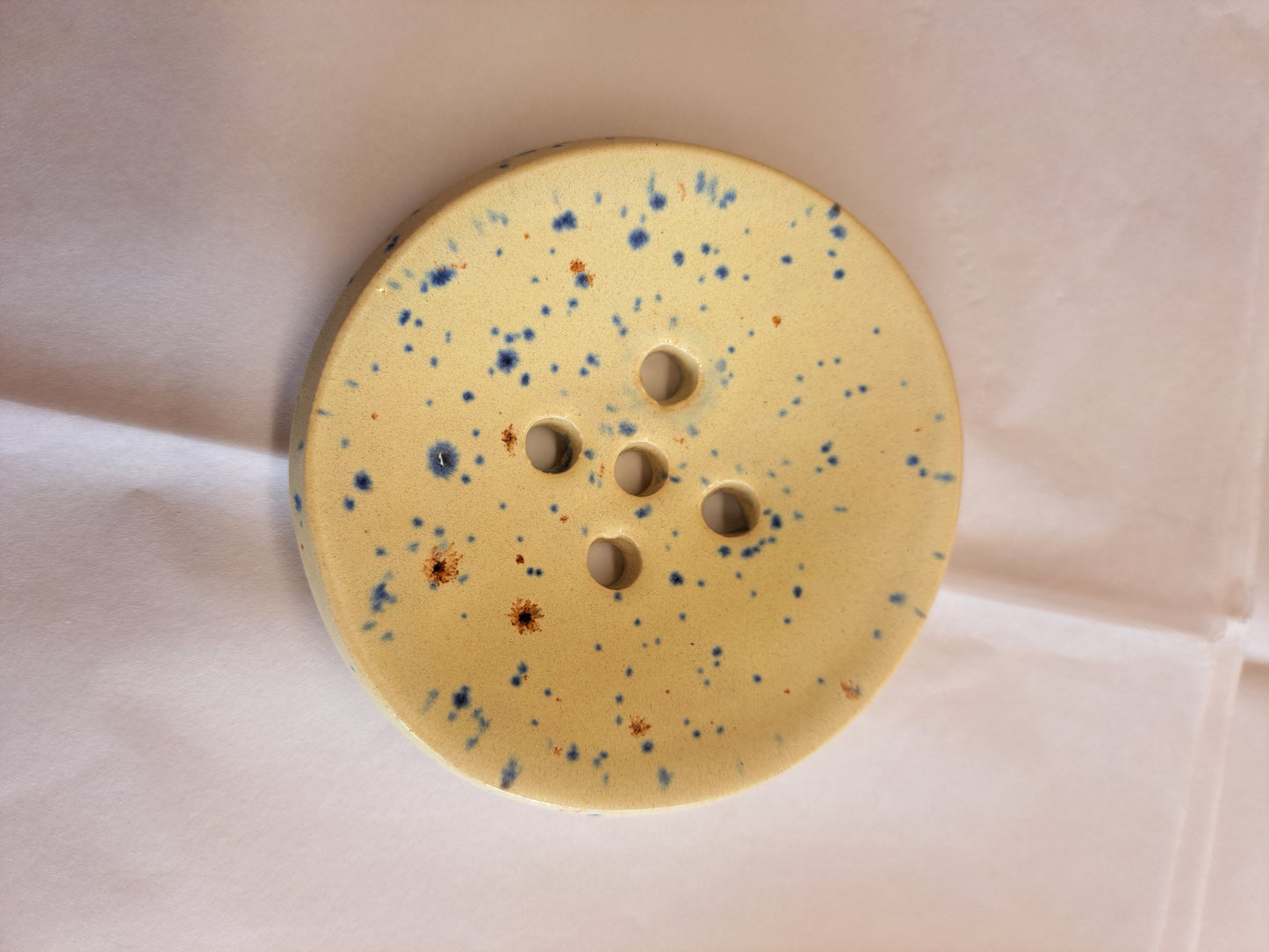 Circular Ceramic Soap Dish