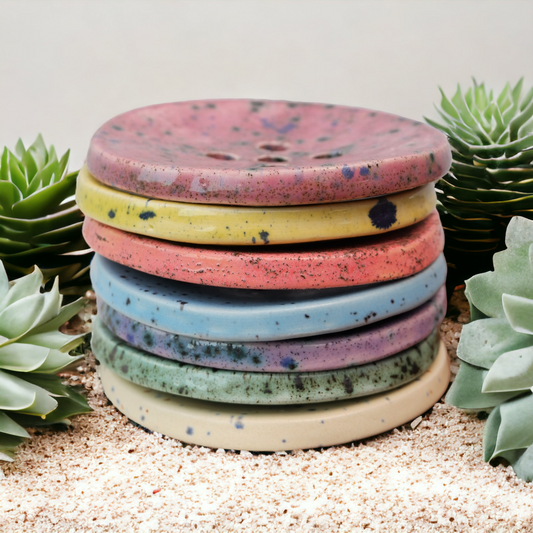 Circular Ceramic Soap Dish