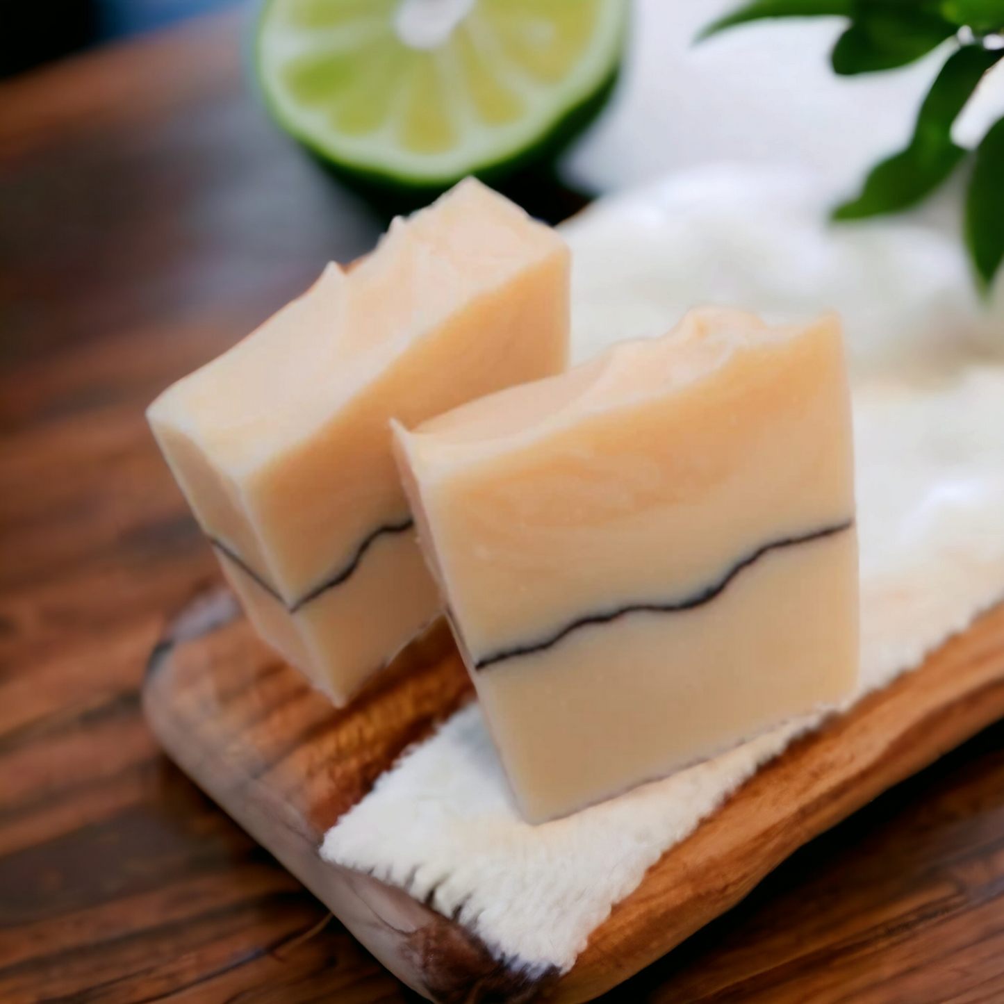 Lime, Basil & Mandarin Beeswax Soap