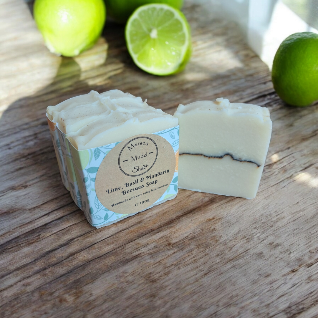 Lime, Basil & Mandarin Beeswax Soap