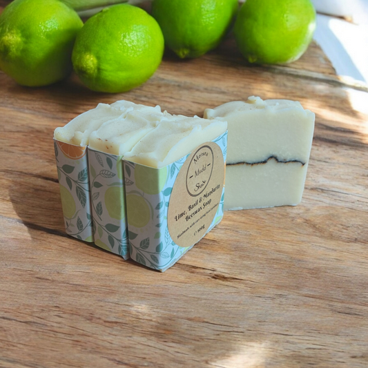 Lime, Basil & Mandarin Beeswax Soap