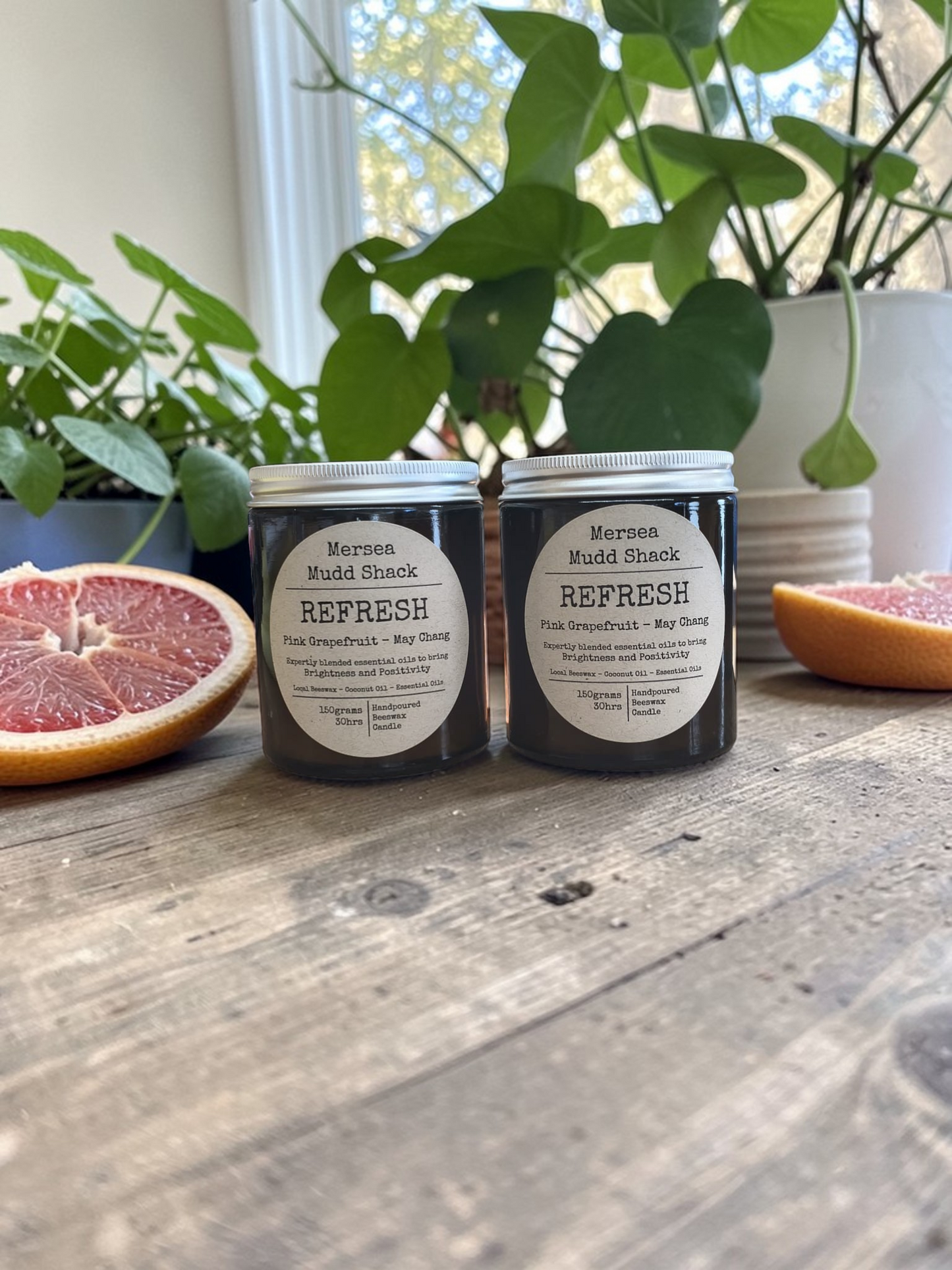 'Refresh' Aromatherapy Beeswax Candle