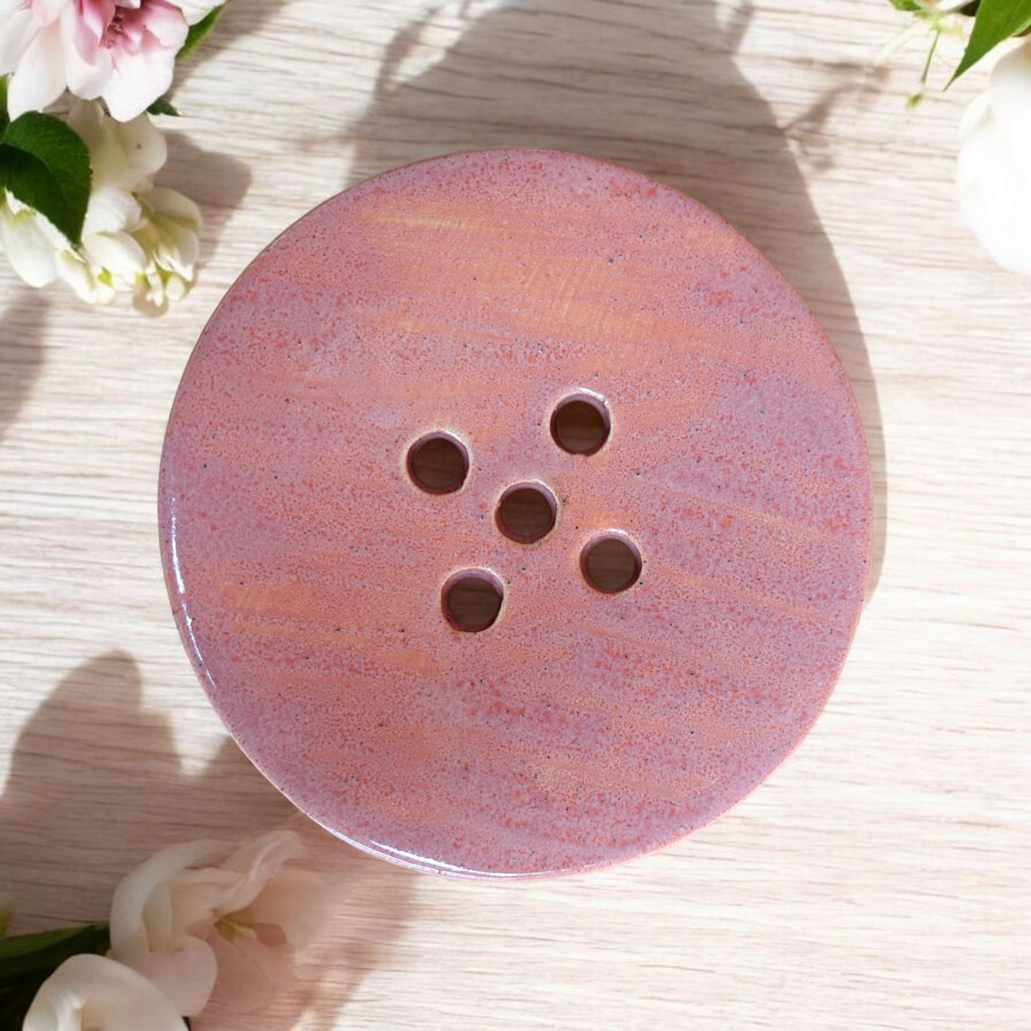 Circular Ceramic Soap Dish
