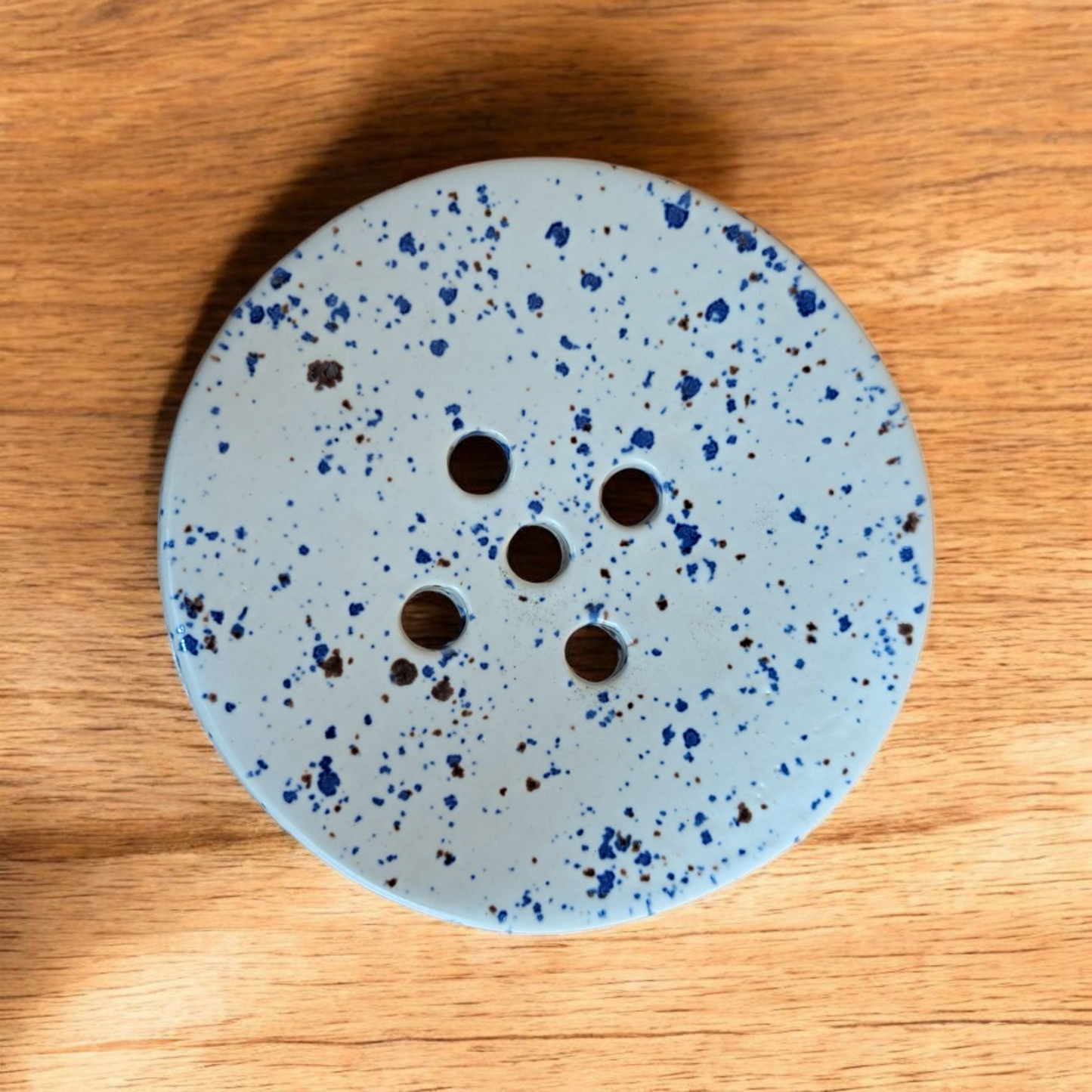Circular Ceramic Soap Dish