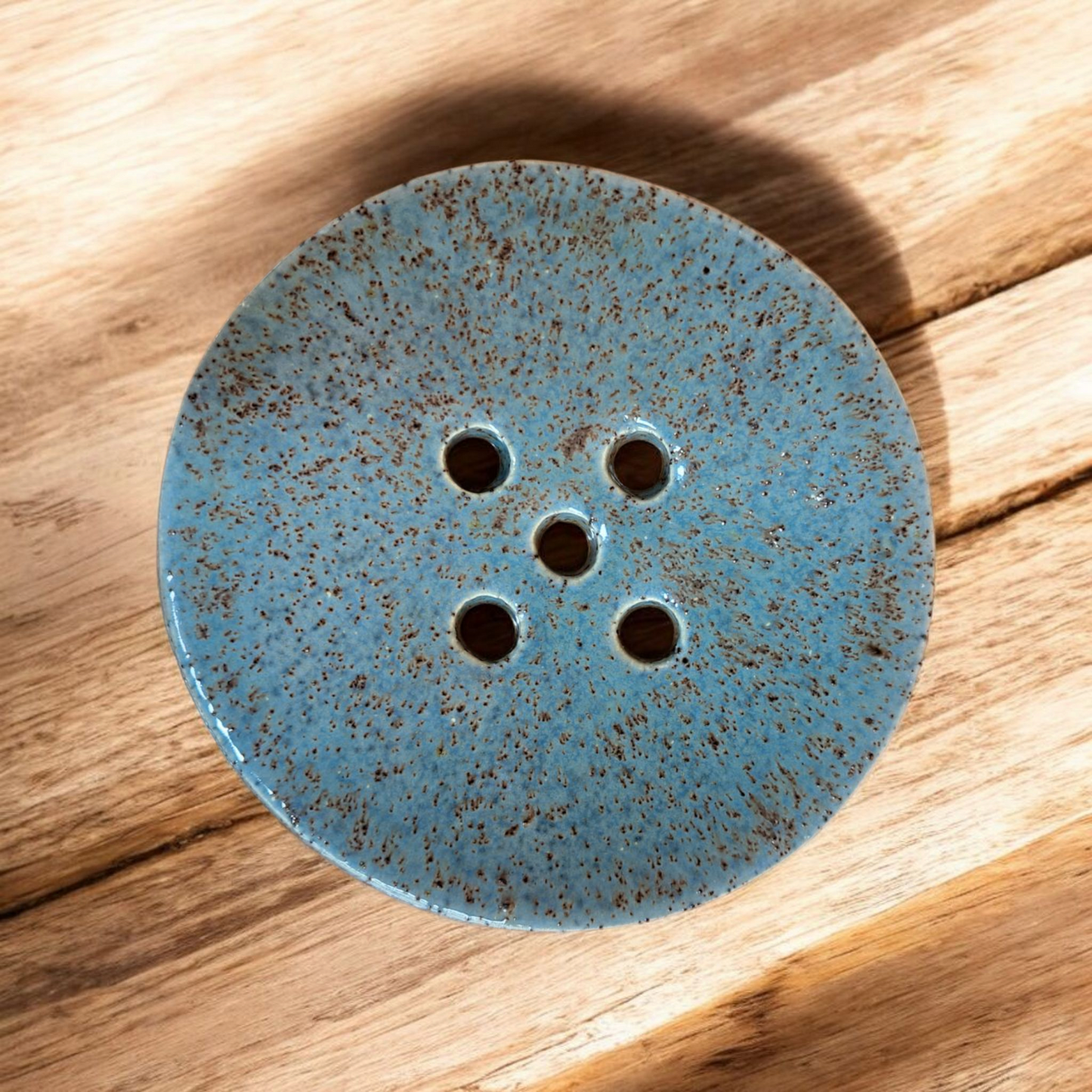 Circular Ceramic Soap Dish